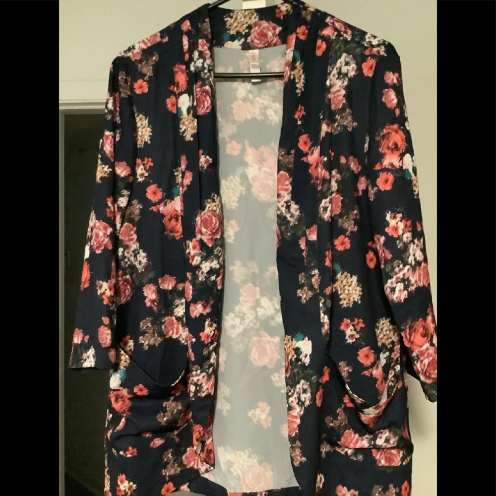 Women's Floral Print  Duster jacket